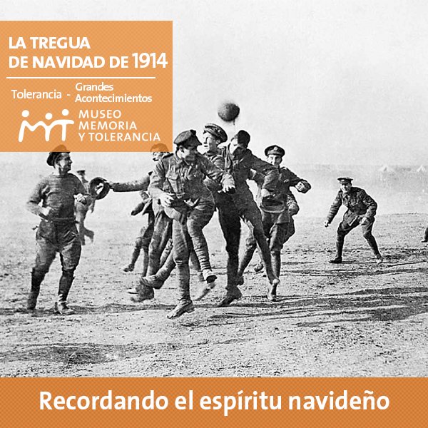 MuseoMyT's tweet photo. En la Navidad de 1914, los soldados alemanes y franceses se ofrecieron una espontánea tregua, incluso jugaron futbol en el campo de batalla. https://t.co/EIlG9JSY3u
