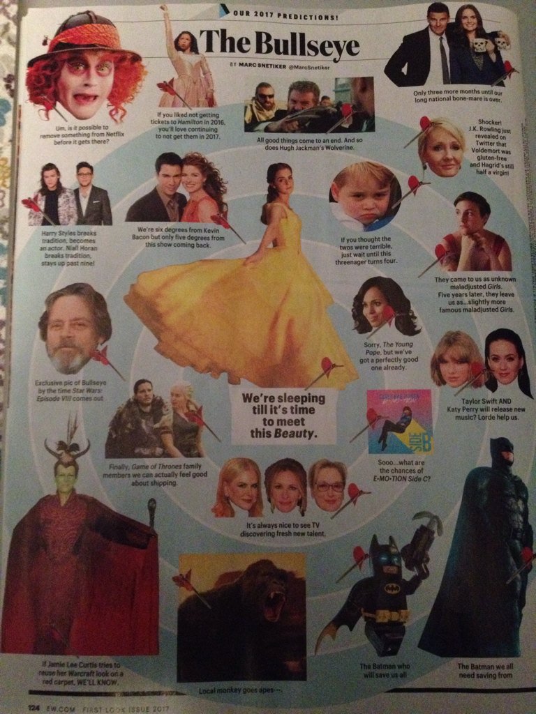 batbmovienews's tweet photo. #BeautyandtheBeast is at the center of this week's Bullseye in Entertainment Weekly #BeOurGuest https://t.co/f8XqfIA1mx