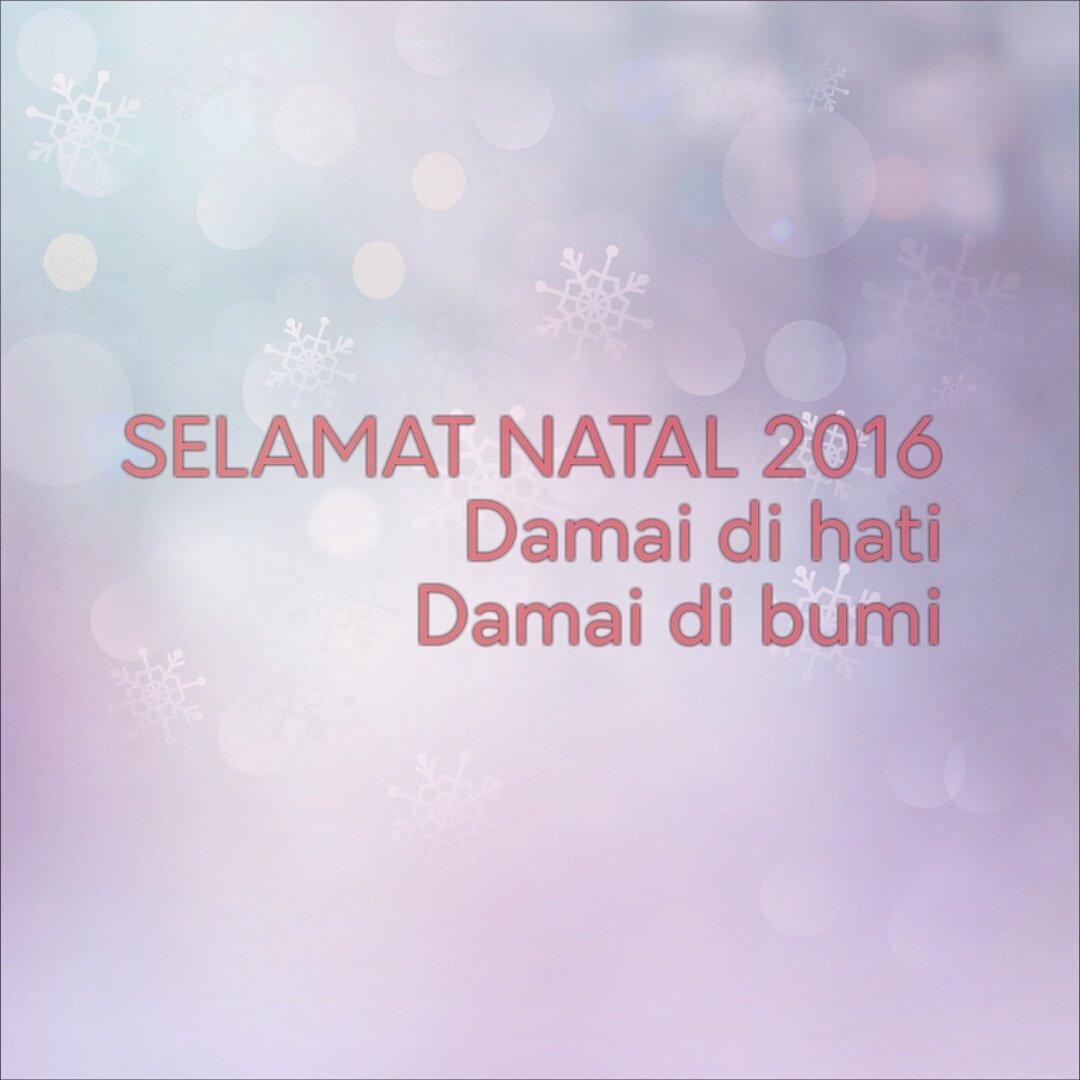 PeaceGenID's tweet photo. Selamat hari Natal buat rekan-rekan #peacegenfriends yg merayakan. Selamat berkumpul bersama keluarga. Damai selalu di bumi dan di hati. https://t.co/oDyG1ayKjU