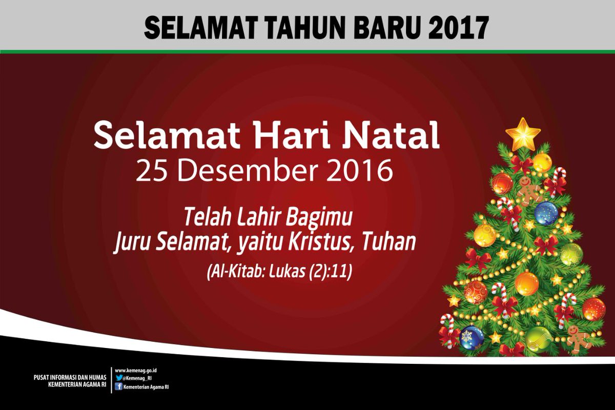 Selamat merayakan Hari Natal 2016, bagi saudaraku umat Kristiani