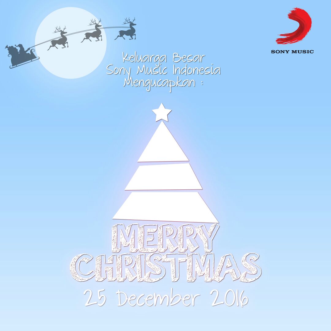 Seluruh keluarga besar Sony Music Indonesia mengucapkan Selamat Hari Natal semoga damai menyertai kita semua 🎄