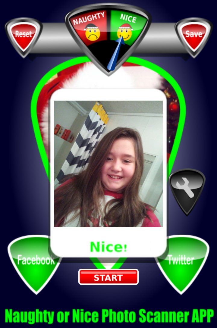 #NaughtyOrNicePhotoScanner app has spoken!