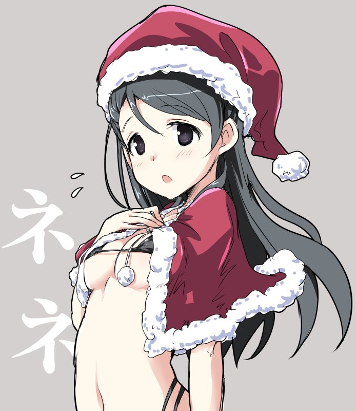 「なぜか薄着サンタな栗原ネネちゃん 」|広輪凪のイラスト