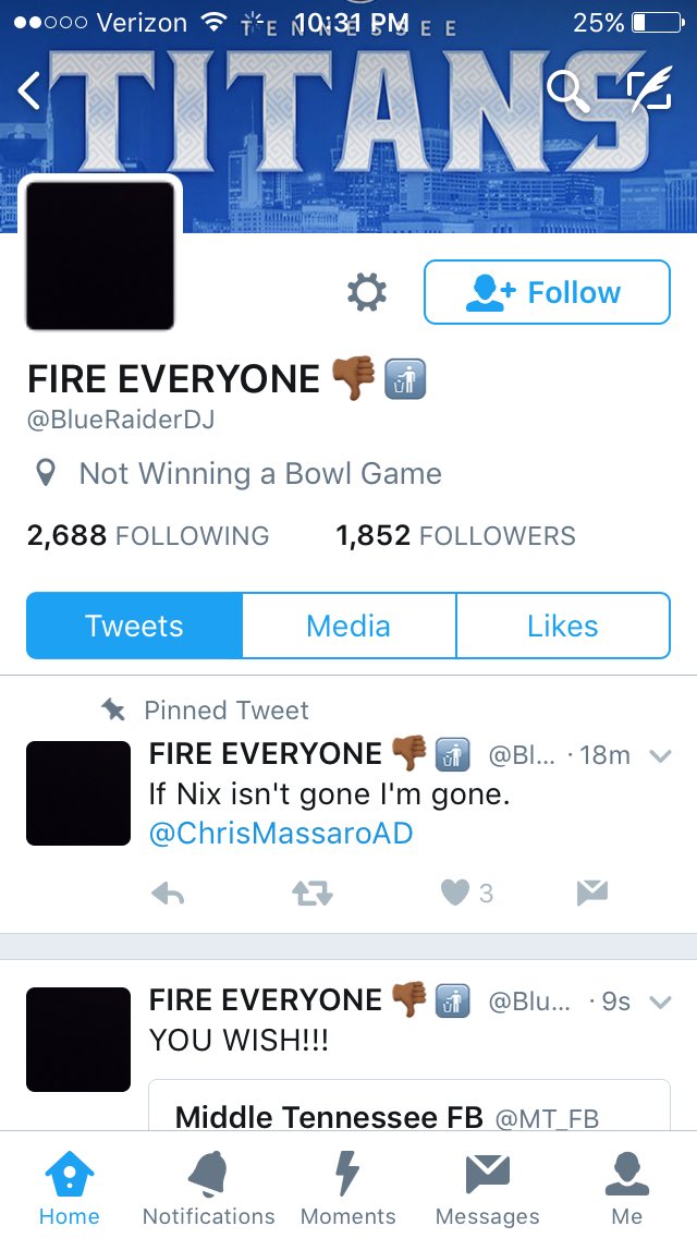 TurnUp4Comfuche's tweet photo. MTSU fans not taking the bowl game too well😂 https://t.co/C9Ehs2cBfU