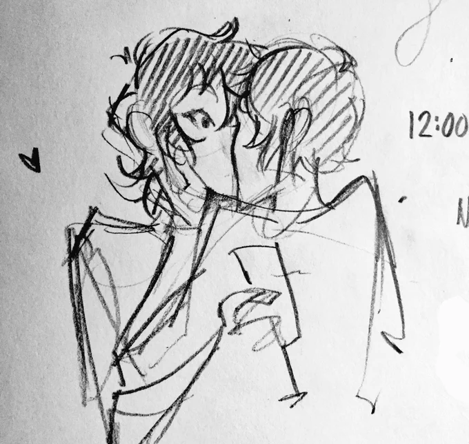 Wine and scribbles ? messing around with ideas for klancemas this week 