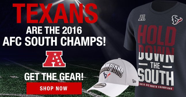 texans afc south champs shirt 2016