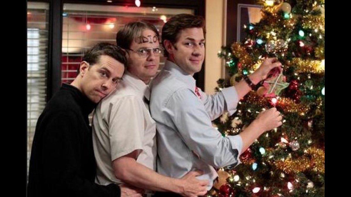 jakereib's tweet photo. Merry Christmas from the Reib boys #TheOffice #dwightschrute #jimhalpert #andybernard https://t.co/JGOvp5ccoi