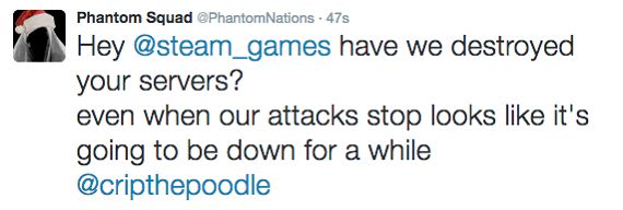 newsarray's tweet image. กลุ่มแฮ็กเกอร์ Phantom Squad อ้างเป็นผู้โจมตีเซิร์ฟเวอร์ Steam ล่ม blognone.com/node/88619?via…