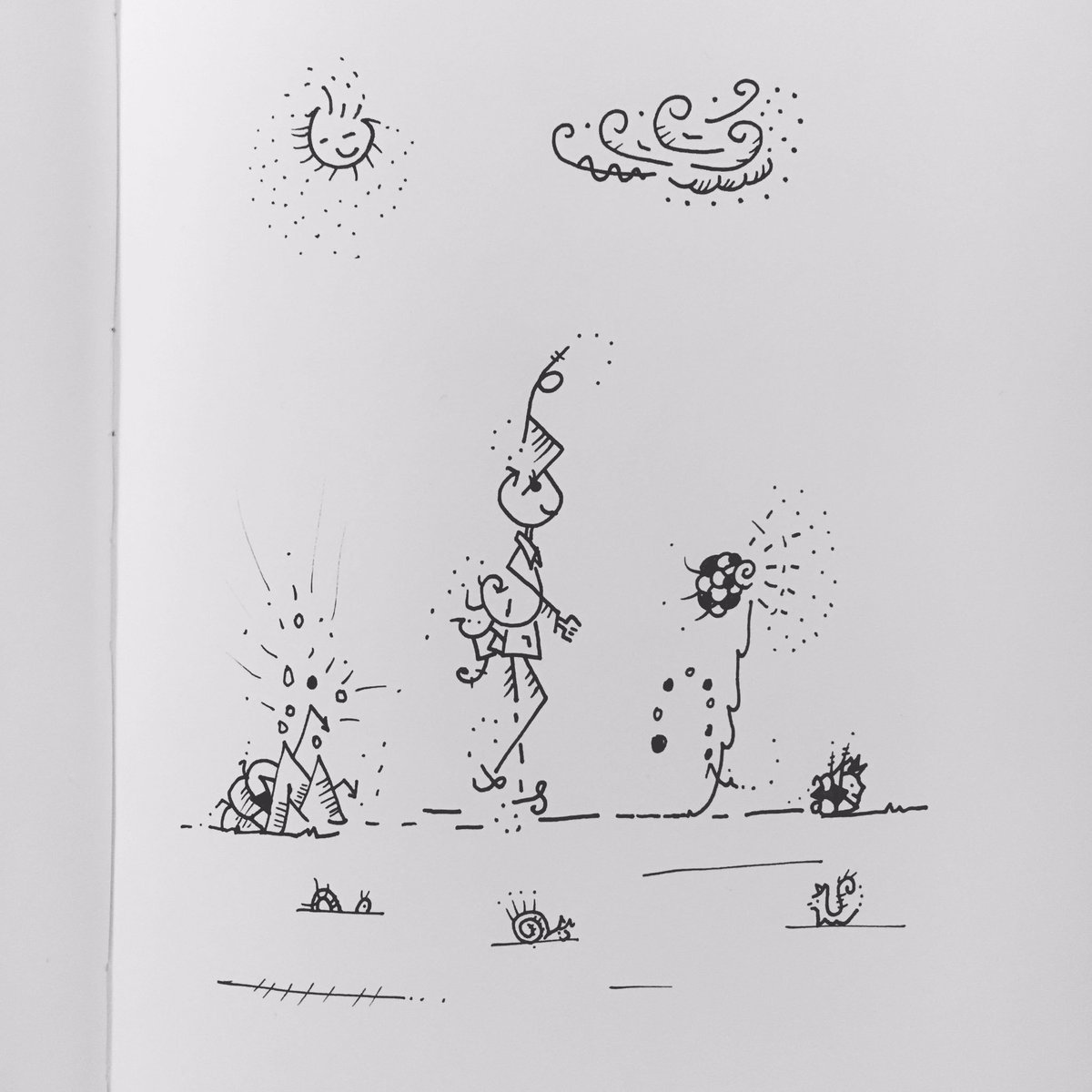 DecyDesign's tweet image. Walking around... #art #gallery #illustration #design #pencil #sketchbook #Doodles #drawing