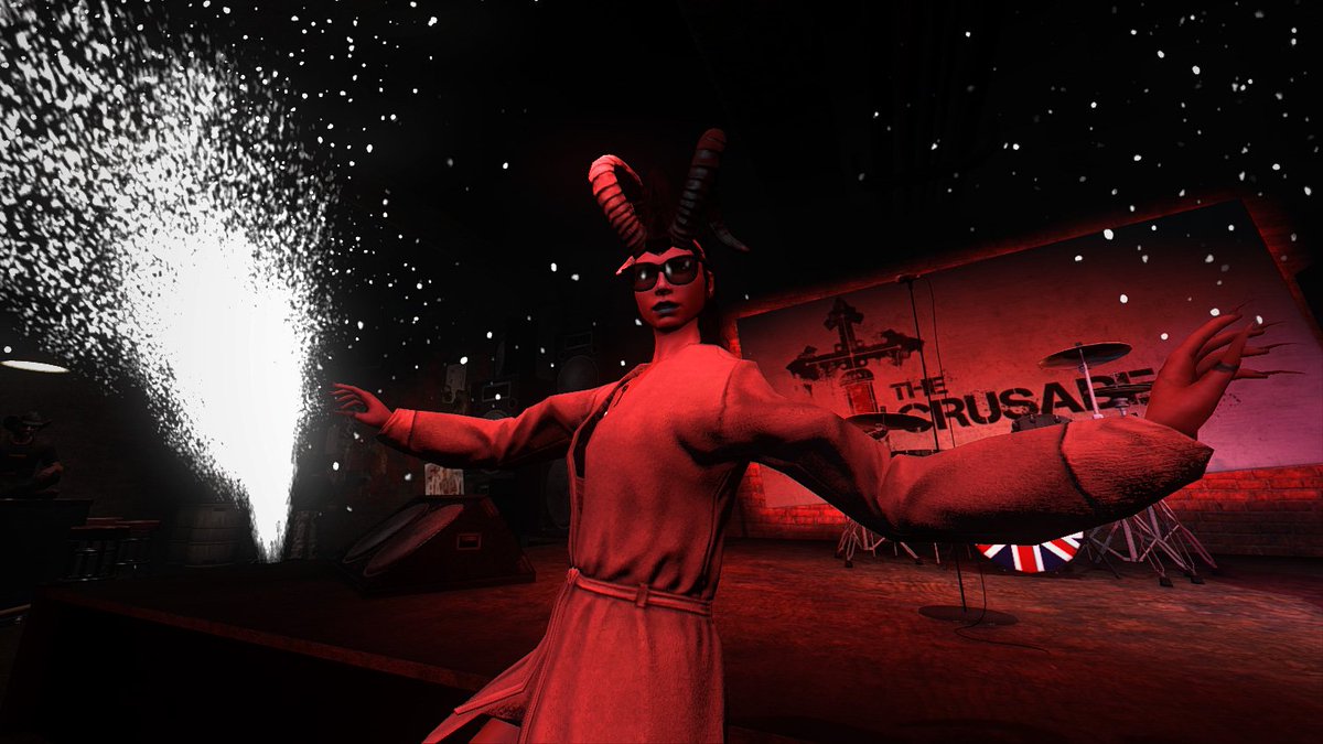 kurogestu's tweet image. The bar owner prooooobably won&apos;t kick us out right? lol #gridstream @TheOubliette