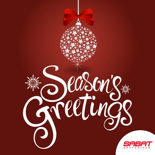 SABATBatteries's tweet photo. Seasons Greetings to all our fans! We hope you are enjoying your holiday! :) #SabatBatteries https://t.co/orPu5npefA