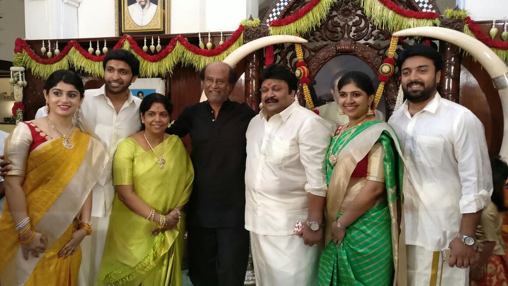 .@superstarrajini wished #Prabhu on his #Shashtipoorthi today .