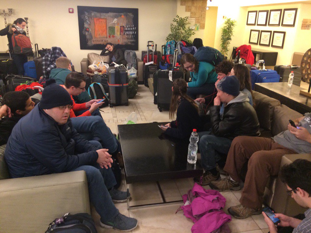 howardblas's tweet photo. This is what Neve Ilan C Hotel lobby looks like as #bus391 #shorashim #aspergers & #birthright Brazil & France depart https://t.co/g88tttFGLl