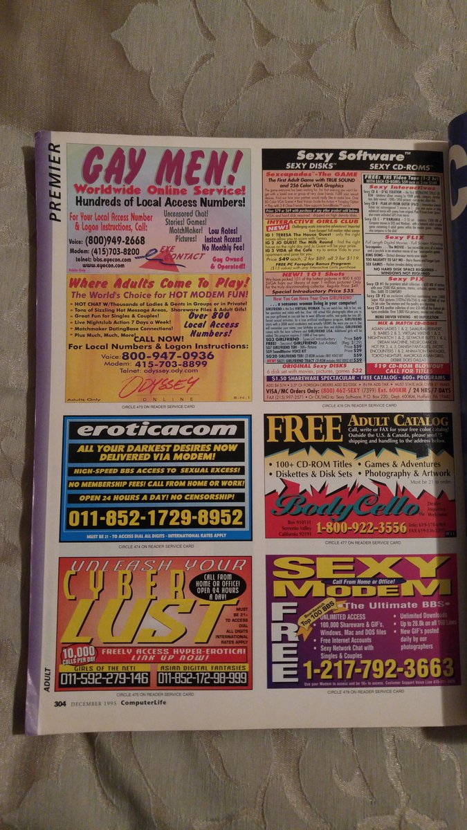 ivanwilliams's tweet image. Remember when computer magazines covered EVERYTHING? And had porn ads in the rear? #ComputerLife #1995