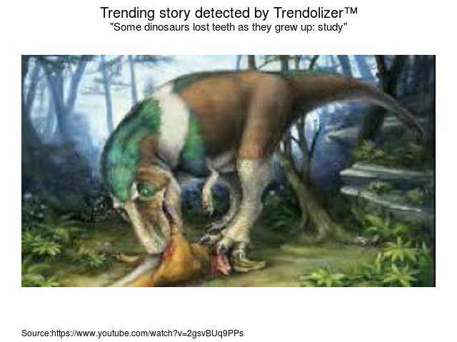Some dinosaurs lost teeth as they grew up: study #digestivesystems... atheism.trendolizer.com/2016/12/some-d…