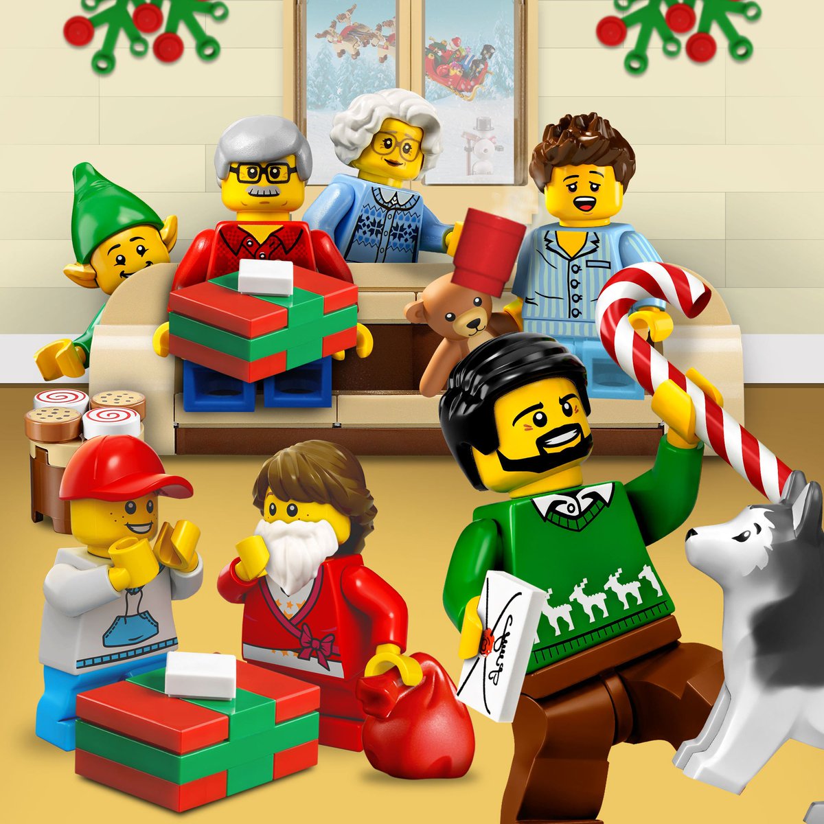 LEGO_Group's tweet photo. Happy holidays from our LEGO family to yours! #Christmas #Holidays https://t.co/U55s74byDi
