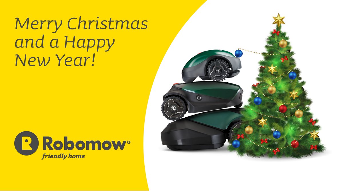 Robomow family wishes every 👩👱 and 🤖 on 🌏  🎄🎁 ❄️ #Xmas #newyear #newyear2017 #homerobot #robomow