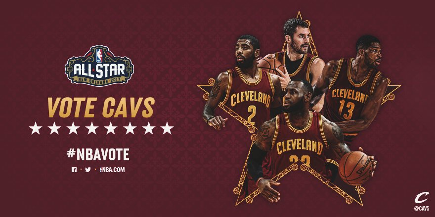 TheWriterInMe23's tweet photo. I voted @KingJames to lead the East at #NBAAllStar! RETWEET to #NBAVote for LeBron too! https://t.co/pptv35zXV3 https://t.co/tTYo3JQ2c7