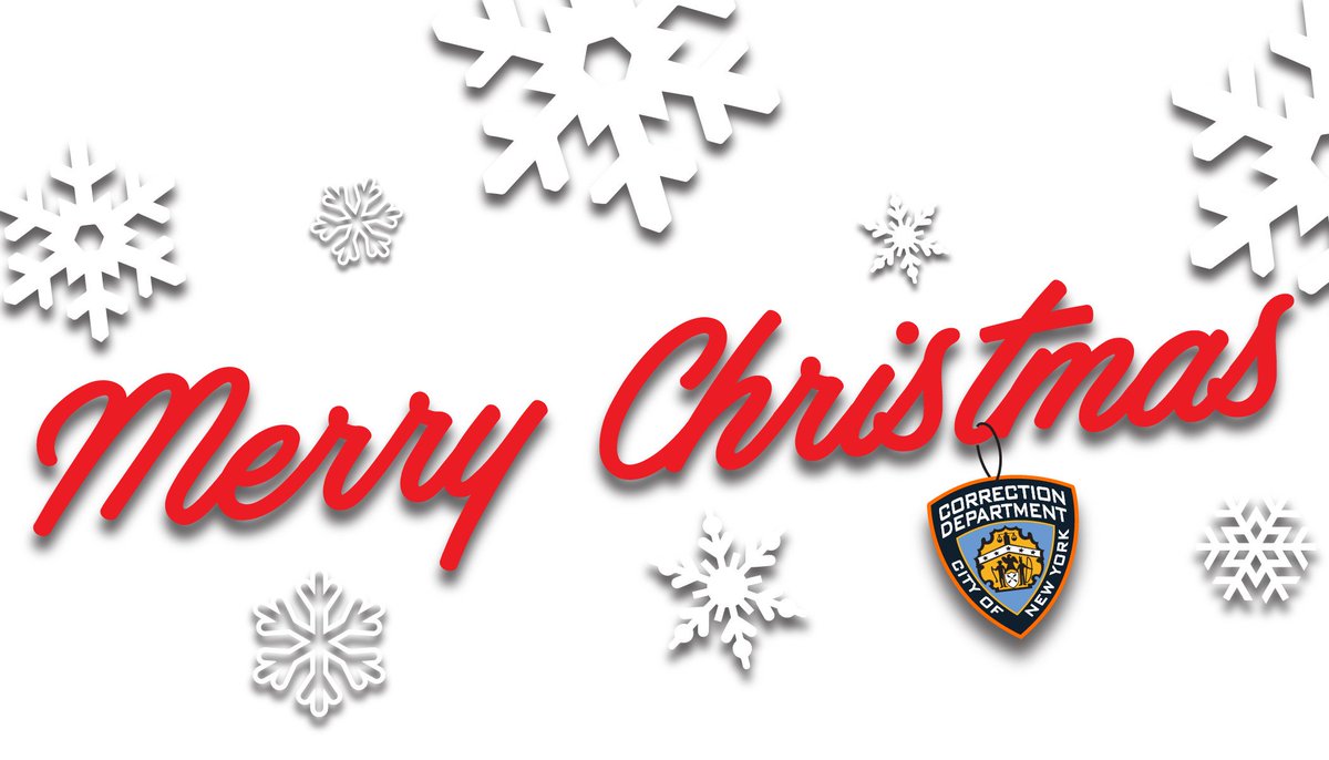 CorrectionNYC's tweet photo. DOC wants to wish a very Merry Christmas to everyone celebrating today. #happyholidays #merrychristmas https://t.co/CpjHWkPRg2