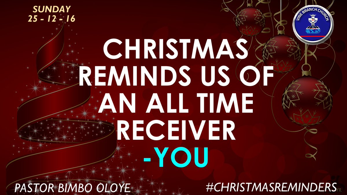 #ChristmasReminders 
#TheWord #PastorBimboOloye #ChristmasService