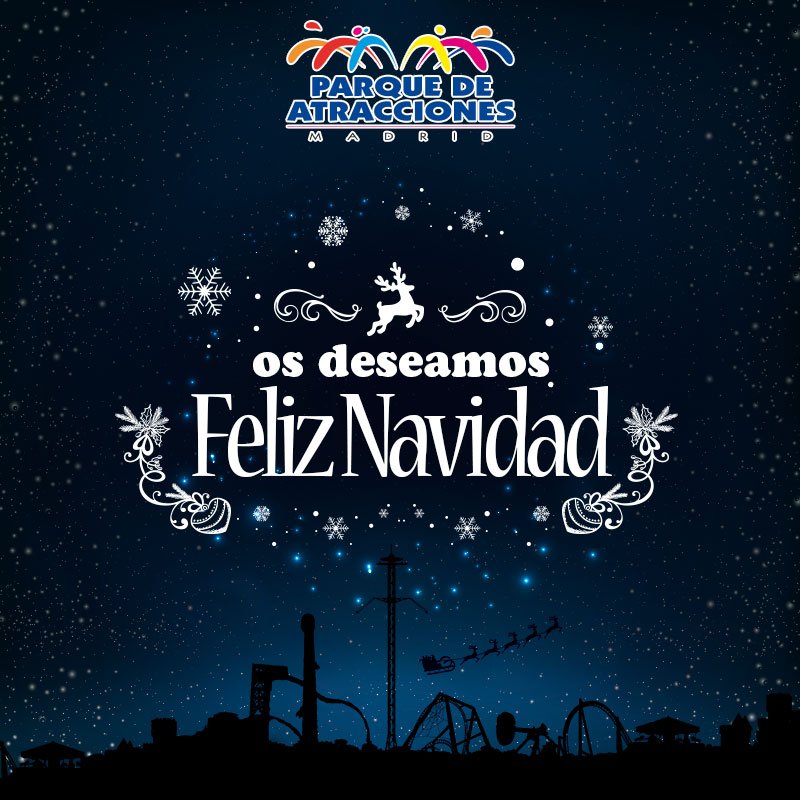 patraccionesmad's tweet photo. 🎇🎇 Os deseamos que paséis una ¡Feliz Navidad! 🎇🎇 #NavidadPAM #Madrid #Parquedeatracciones https://t.co/7hgNcOJLfU