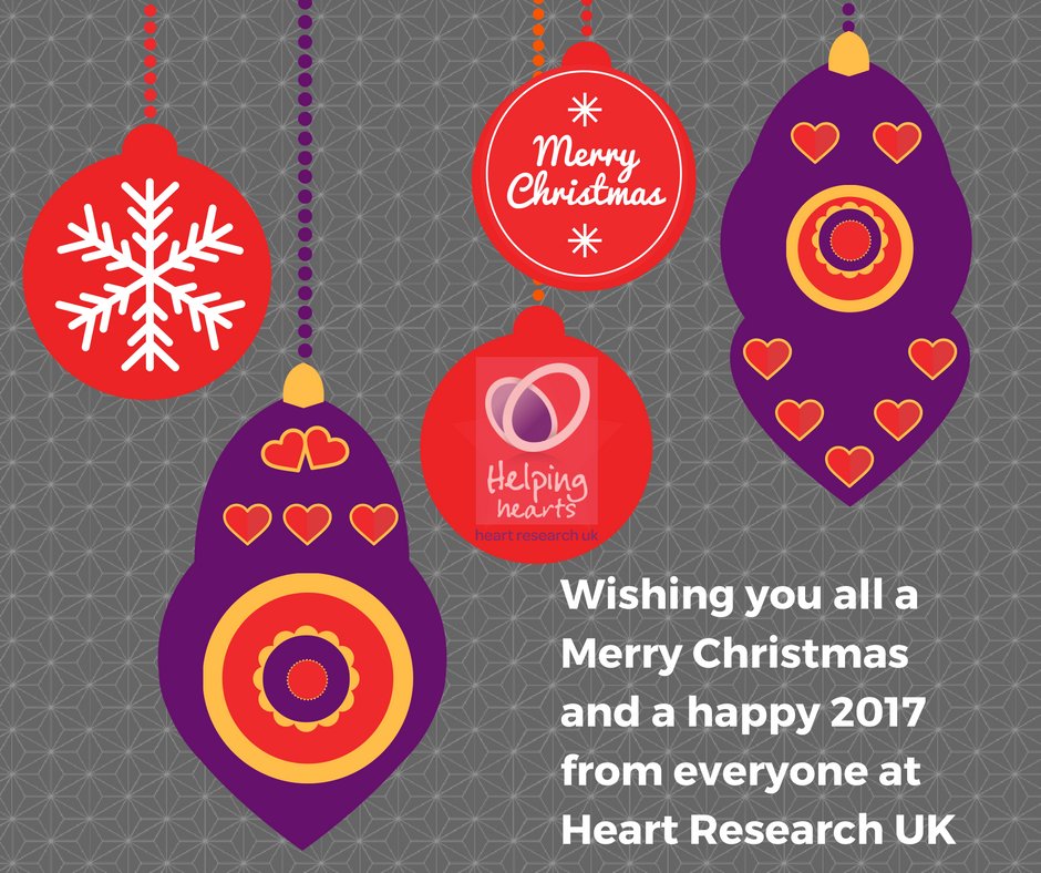 TeamHeartRUK's tweet photo. Wishing you all a Happy Christmas and looking forward to a hearty 2017 https://t.co/oJRCm0ZDQP