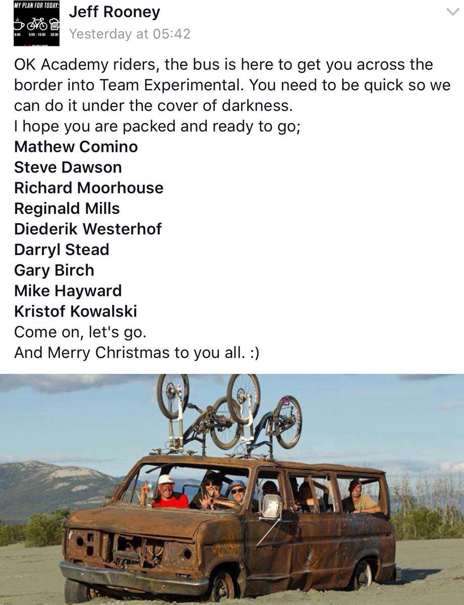 TeamXperimental's tweet photo. Merry Christmas all!! Santa Jeff delivered the following upgrades last night from @TeamXAcademy to full #TeamExperimental riders! #rideon! https://t.co/T1WZujiYGA
