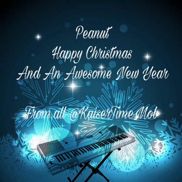 KaiserTimeMob's tweet photo. The #KaiserTimeMob would like to wish @peanutkaiser a fantastic Christmas and a sensational 2017 ! π https://t.co/VF2zrgaTlX
