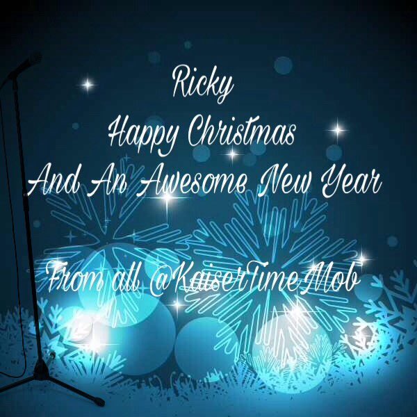 KaiserTimeMob's tweet photo. The #KaiserTimeMob would like to wish @Rickontour a fantastic Christmas and a sensational 2017 ! π https://t.co/F8i8NPYGYH