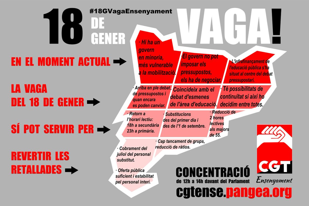 Per què i per a què #18GVagaEnsenyament? #DefensemlaPublica #revertimLesRetallades #AraTocaVaga