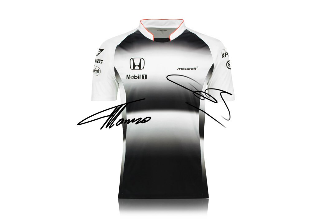 It's Christmas!! And to celebrate we're giving away a McLaren Honda team t-shirt signed by JB &amp; FA. Just RT to enter.