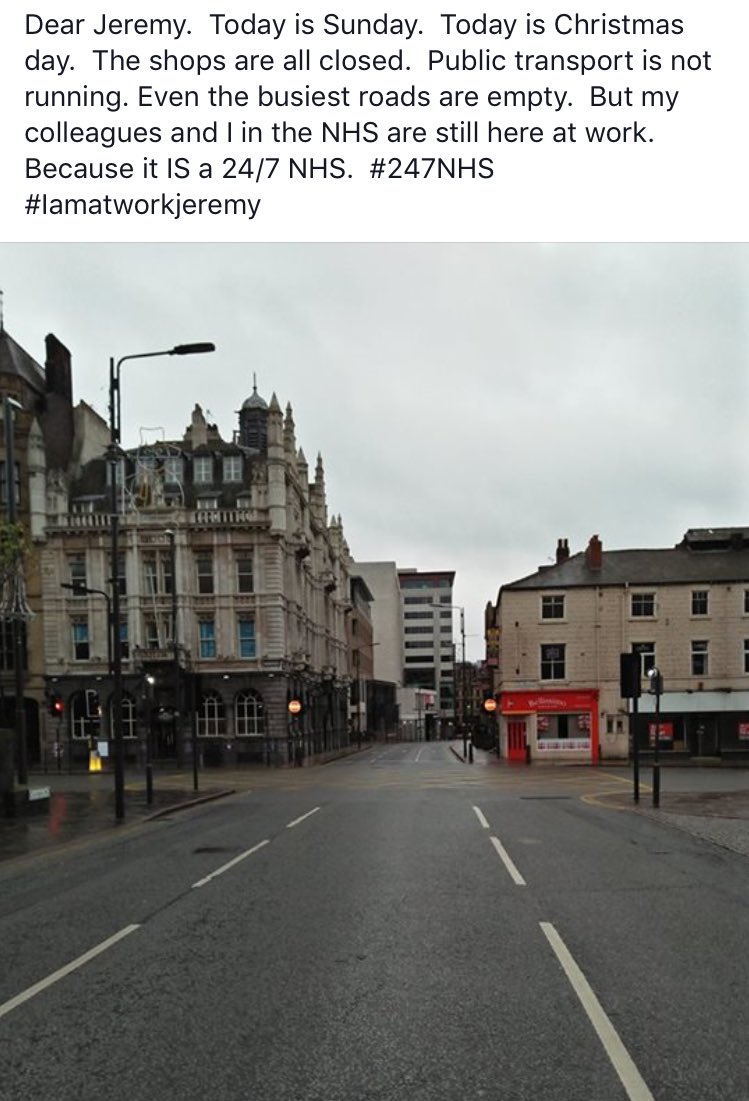 ClinOncDoc's tweet photo. A message to @Jeremy_Hunt from the tireless NHS staff. #7dayscam #juniorcontract #imatworkjeremy https://t.co/nDIg02poDt