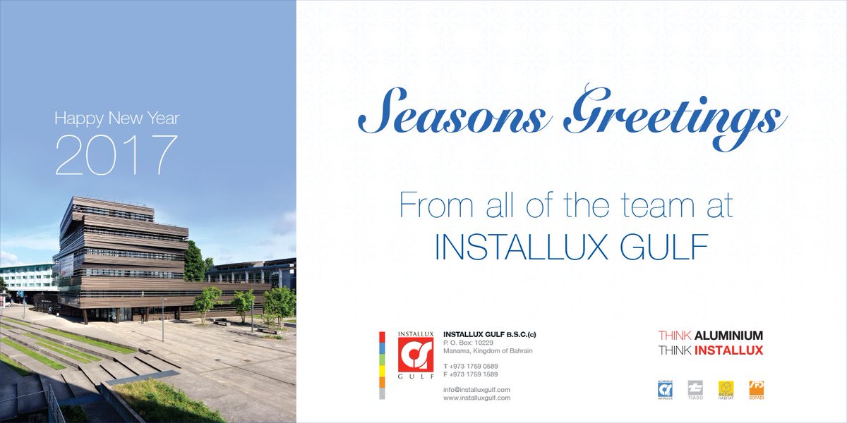 InstalluxGulf's tweet photo. "Seasons Greetings from all of the team at INSTALLUX GULF" https://t.co/Ee12rpADCt