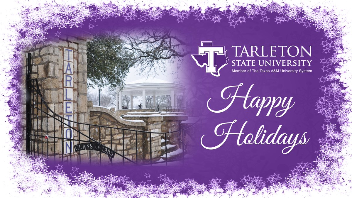TarletonState's tweet image. Happy Holidays from Tarleton!