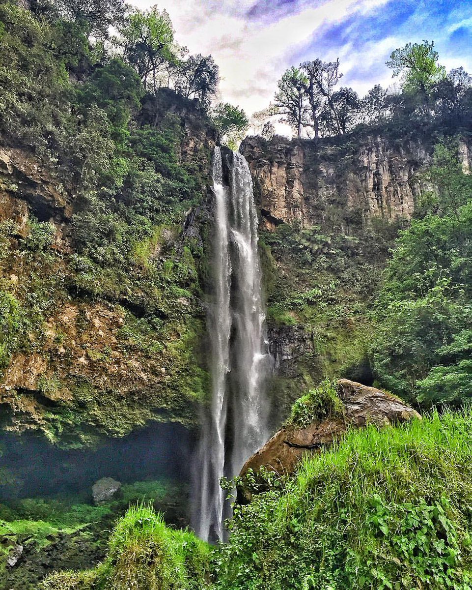 vista de la cascada de Puxtla