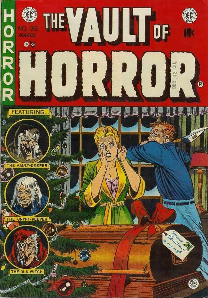 SatMorningComx's tweet photo. Christmas Comic Covers Day 25: Vault of Horror #35, Witching Hour #28, &amp; Lobo Paramilitary Special #1 #christmascomics https://t.co/PhYhNGrK1N