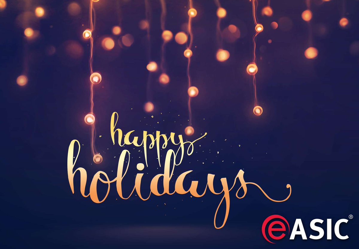 easic's tweet image. eASIC wishes you #Happy #Holidays easic.com