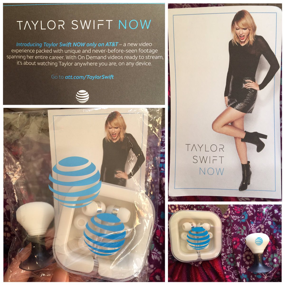 MockingjayTay13's tweet photo. It's been an enchanted #Swiftmas… Thanks @taylorswift13, @taylornation13 & @ATT!! 🎄⛄️🎁 #13DaysOfTaylor #TaylorSwiftNOW #attsurprise https://t.co/3bLM2pb825