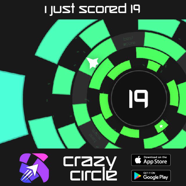 Gtrouble3's tweet photo. I just scored 19 points in #CrazyCircle ! Can you beat my score ? https://t.co/UTaXvHxbK3 https://t.co/uo6VVfrPjk