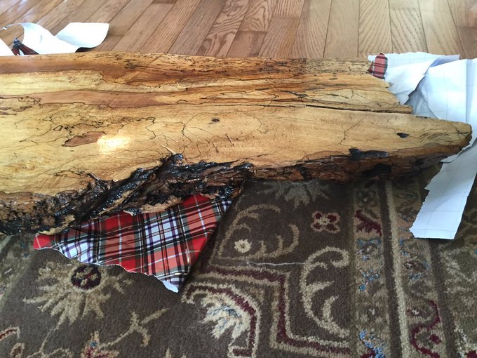 New bar table top! Thanks contractor dad and brother! Now just have to decide the height of the table