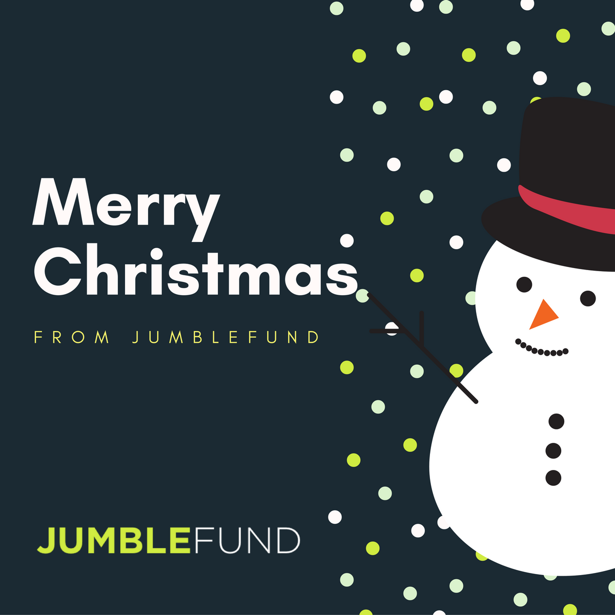 jumblefund's tweet photo. #MerryChristmas from JumbleFund ⛄ 🎅 🎉

Wishing you a wonderful day, we hope it is filled with the warmth of family, friends, and fun ❤️ https://t.co/WNhLMucElw