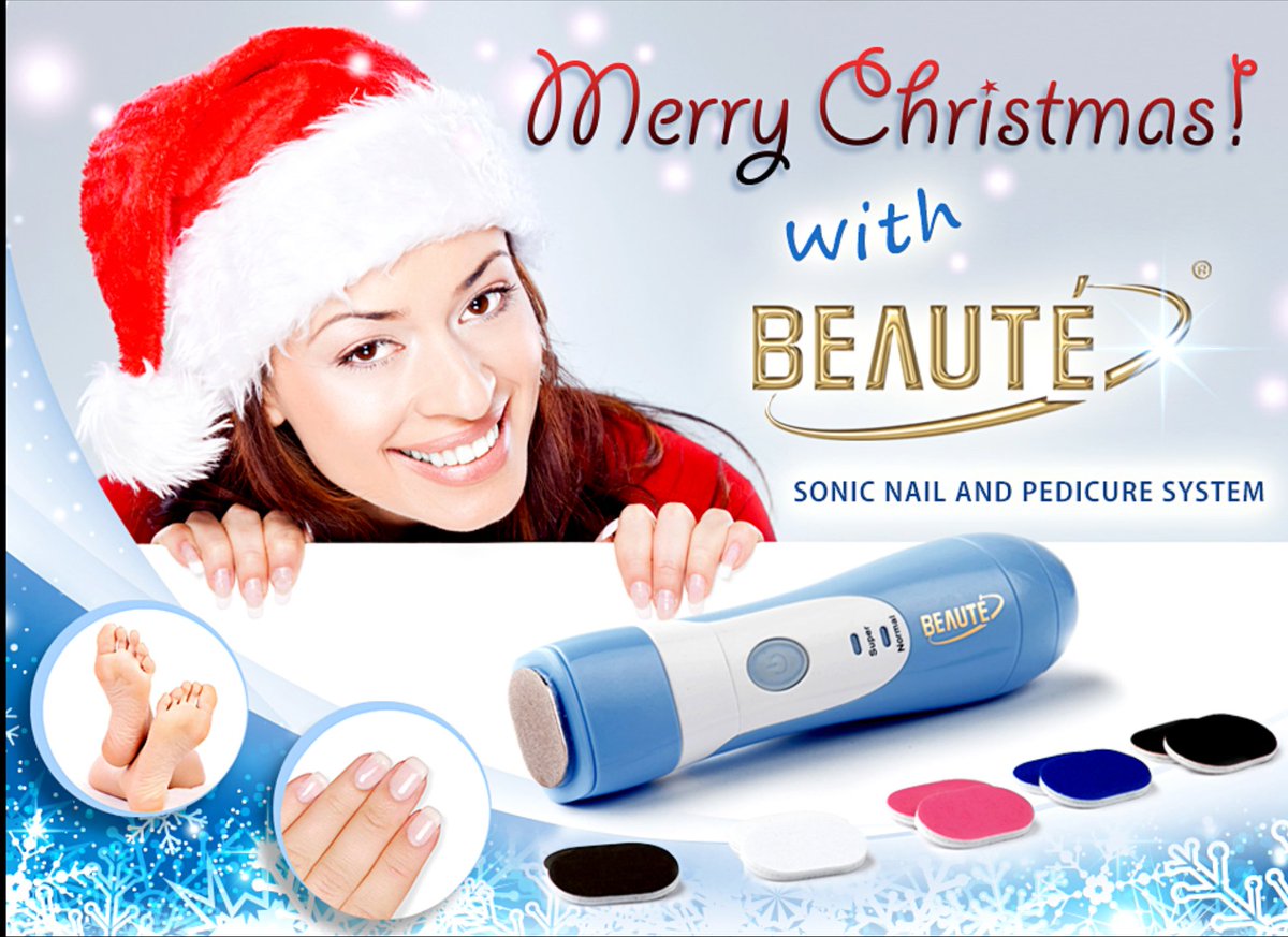 beautecompany's tweet photo. BEAUTÉ®
Merry Christmas from BEAUTÉ! Get 33% 
The perfect gift for anyone ♡♡♡
#Nail #Pedi #SuperShine #FileNailEdge https://t.co/wwzQq0NK0S https://t.co/rNuOxsb8HF