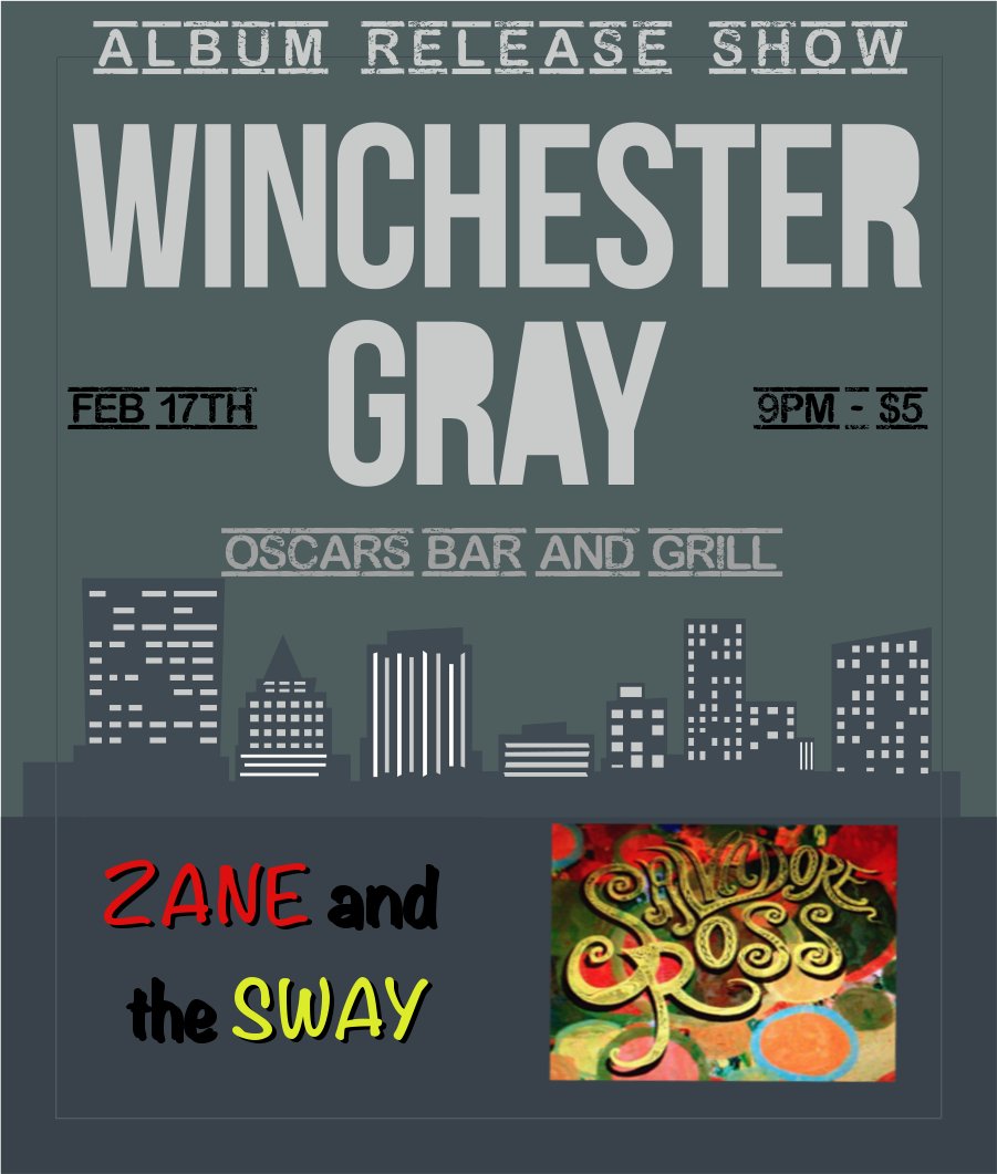 Winchester_Gray's tweet photo. Album Release Feb 17th 2017! @Americanamusic #daytonohio #singersongwriter #missingchapters https://t.co/L3cREDbWS1