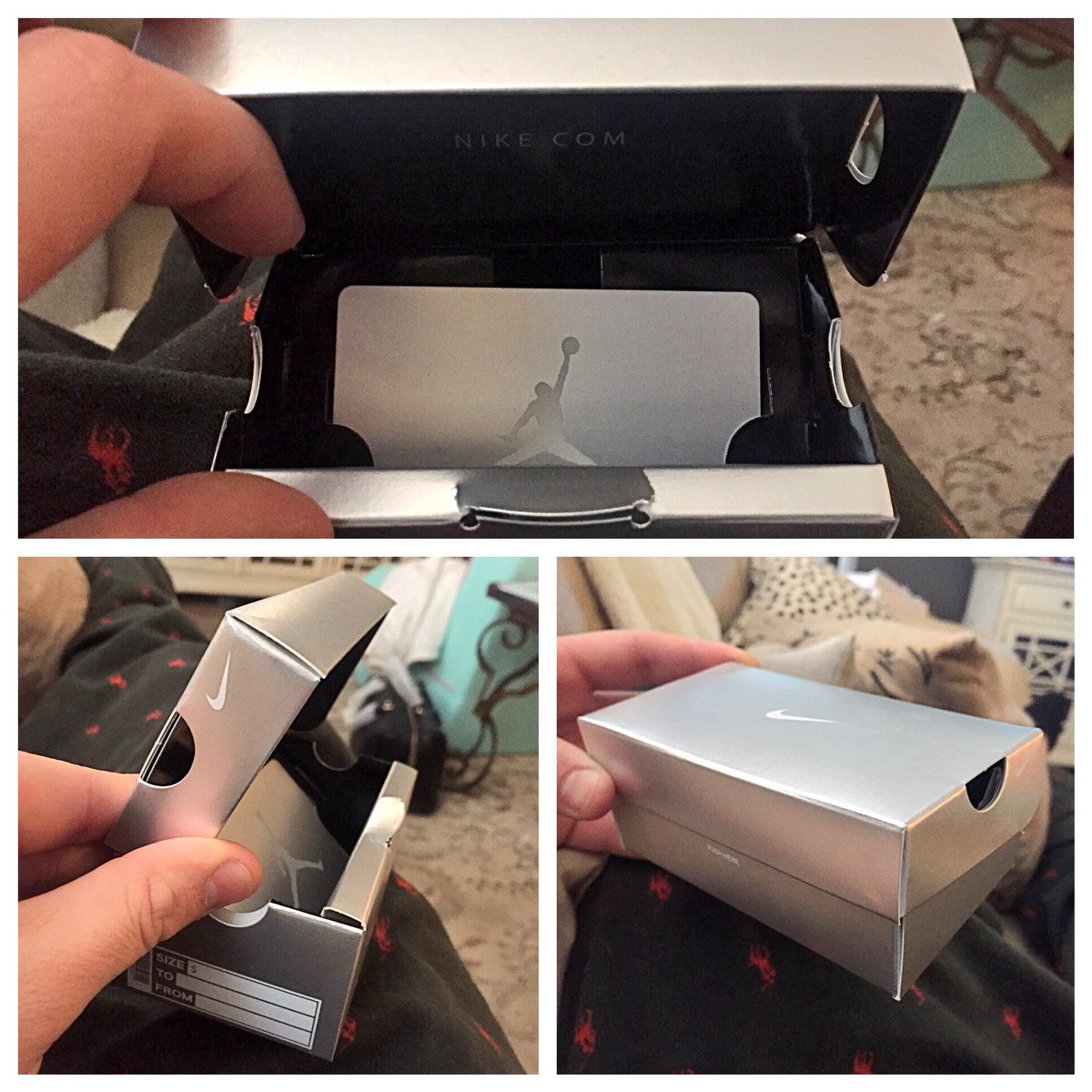 nike gift card box