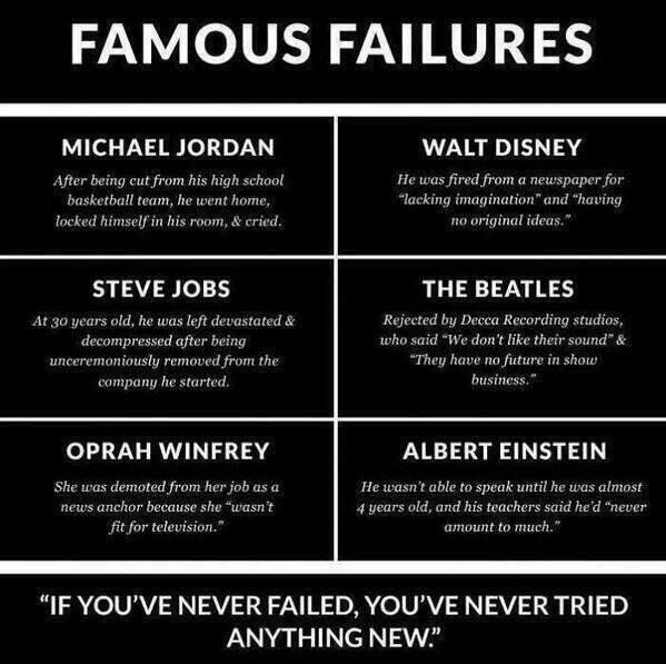 SSEFGeorgia's tweet photo. If you've never failed, you've never tried anything new. https://t.co/rZBABoJdWF via  @DavidGeurin #MotivationalMon