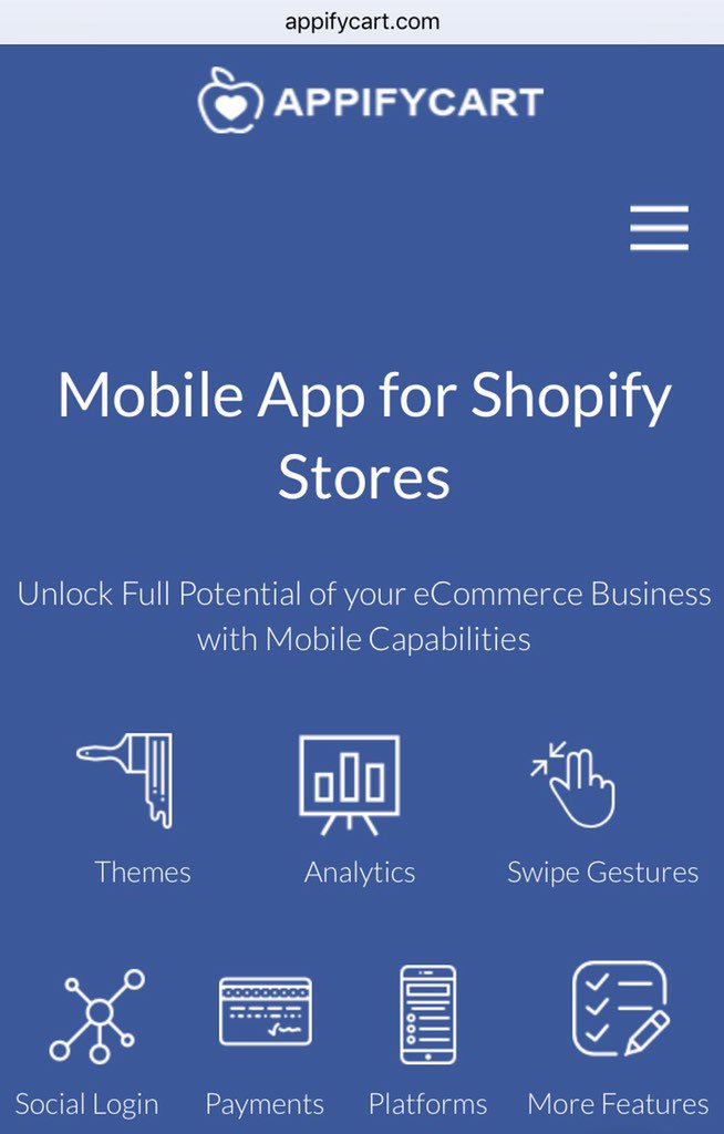 ebizondigital's tweet photo. #Ebizon introduces #AppifyCart , DIY mobile app for #Shopify stores. https://t.co/xAfVct8931 https://t.co/RGmAowFBBz