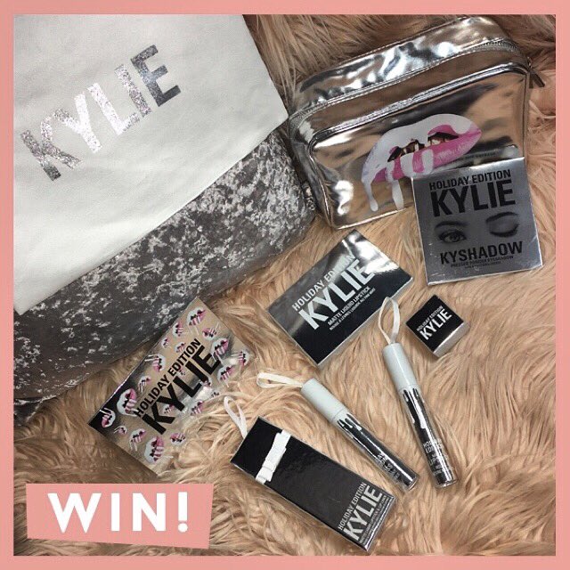 inthestyleUK's tweet photo. GIRLS 💋 We're giving you the chance to #WIN this amazing KYLIE Holiday edition bundle! 😱 Just follow &amp; RT to win! https://t.co/CmC9XuVyDw
