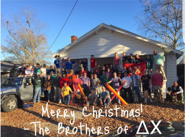 Merry Christmas from the brothers of Delta Chi!