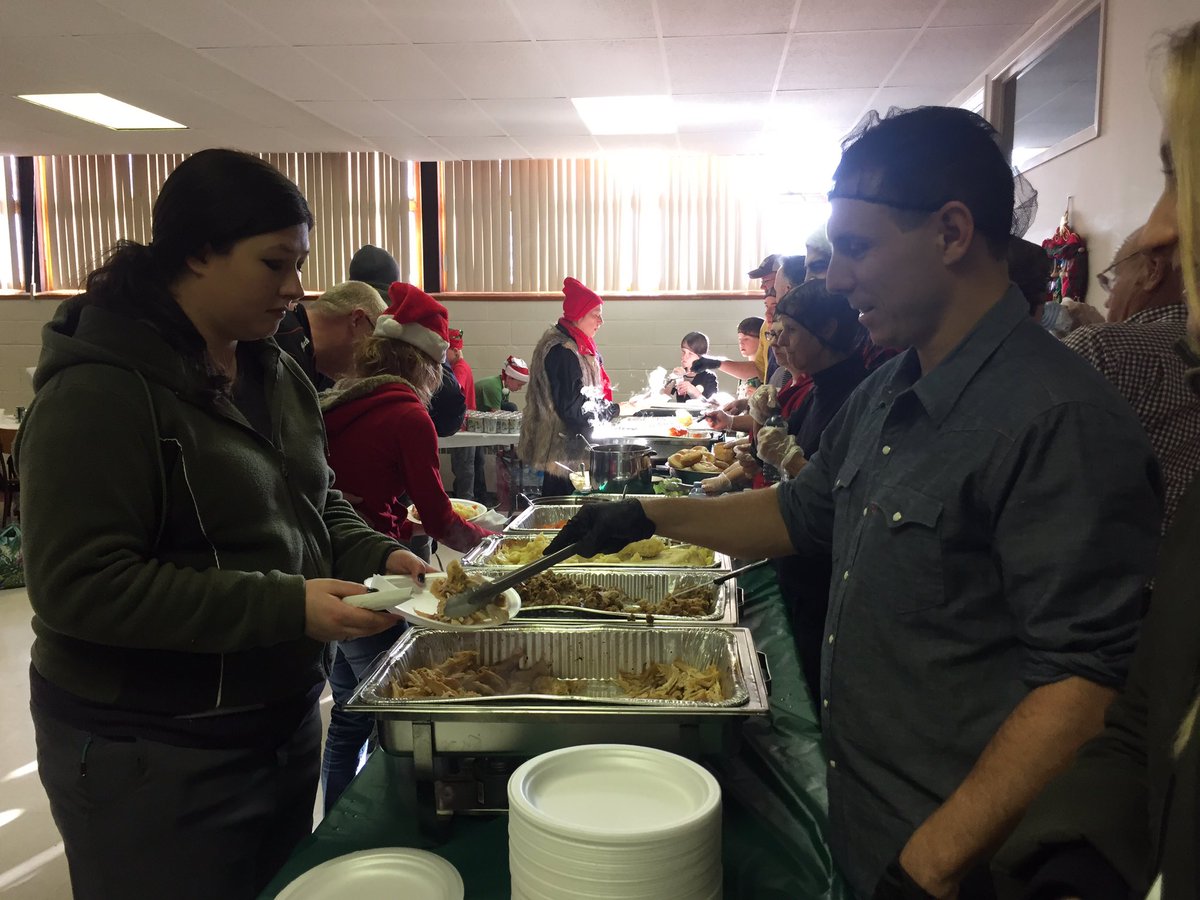 Having fun volunteering with my sis Fiona at Rosie Romita's annual Christmas turkey lunch for the homeless at Central United Church. #onpoli