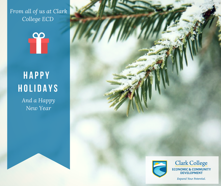 ClarkCCE's tweet photo. Happy holidays from Clark College ECD! What's your favorite holiday tradition? #happyholidays #clarkecd #clarkcollege https://t.co/GiKR76oh0A